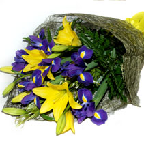 irises and lilies