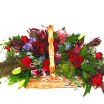 rich red toned basket