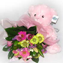 teddy and a posy